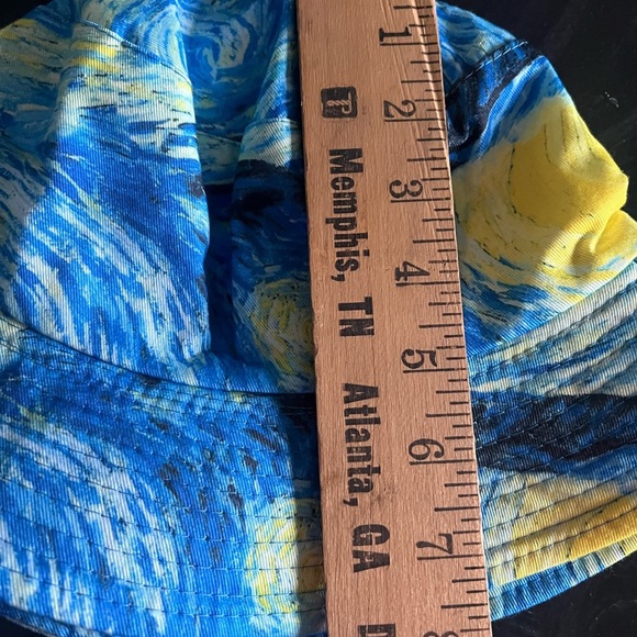 Starry Night Van Gogh Bucket
Hat Blue Yellow Art Print - Picture 4 of 5